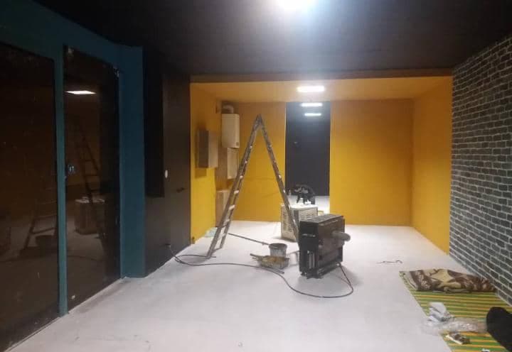 نقاشی ساختمان برادران قانع در مشهد