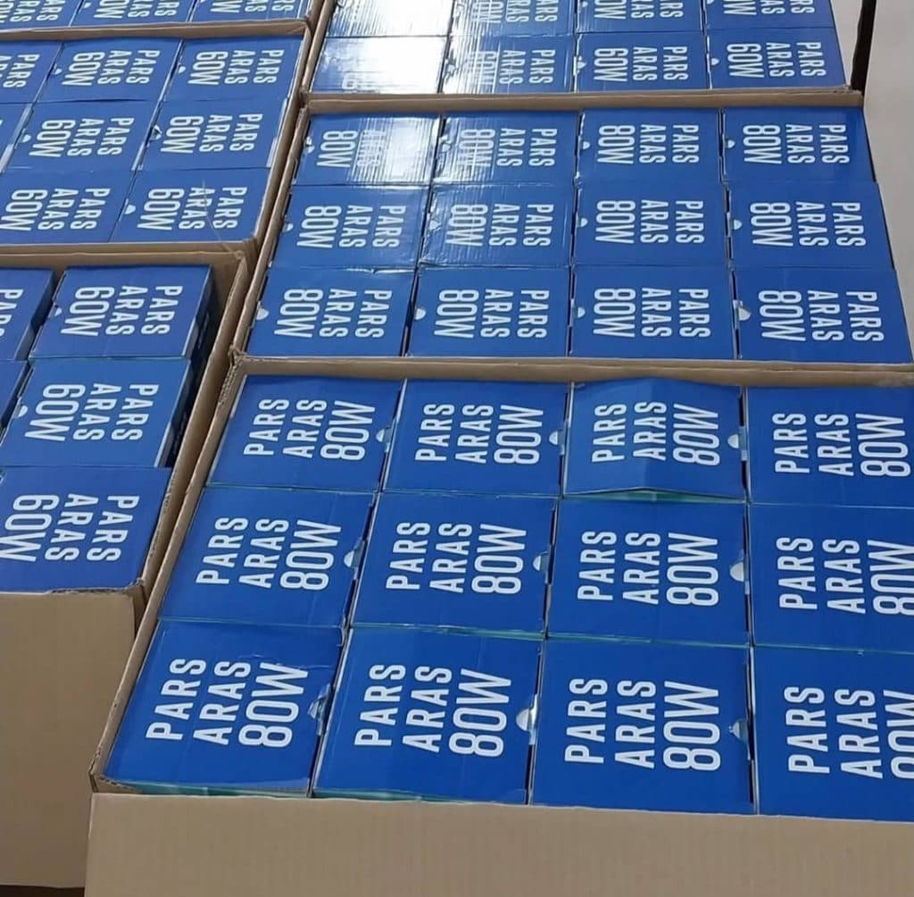 فروش لامپ کم مصرف استوانه ای پارس ارس در کرج