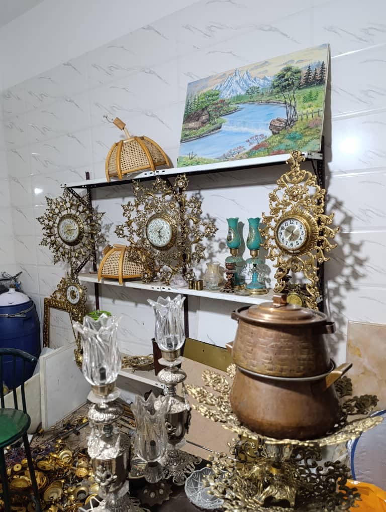 خریدار آیینه شمعدان و لوستر برنجی آب طلا رضایی در تهران