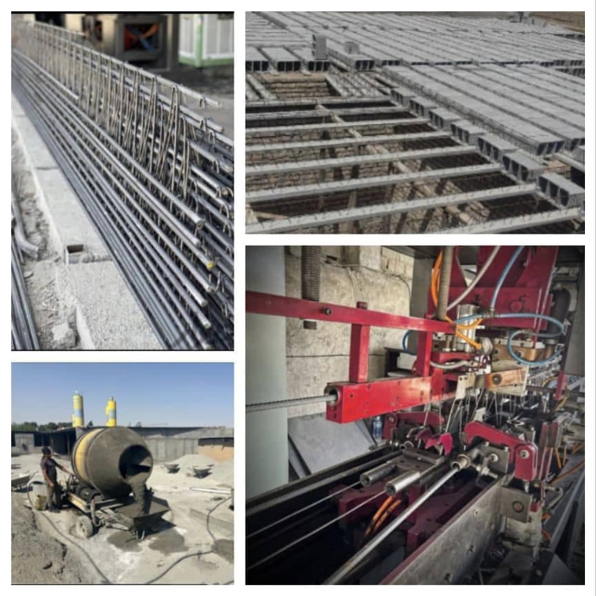 تولیدکننده و فروش عمده تیرچه بتنی صنعتی متقی زاده در مشهد