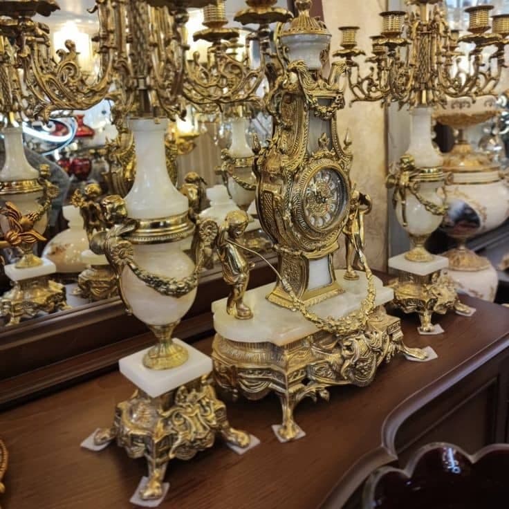 فروشگاه لوستر برنزی کریستالی پدیده یوسفی در نور آباد