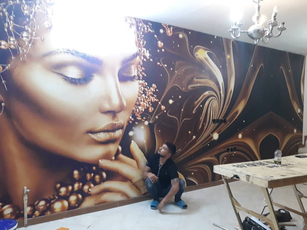 نصب کاغذ دیواری رحمتی در مشهد