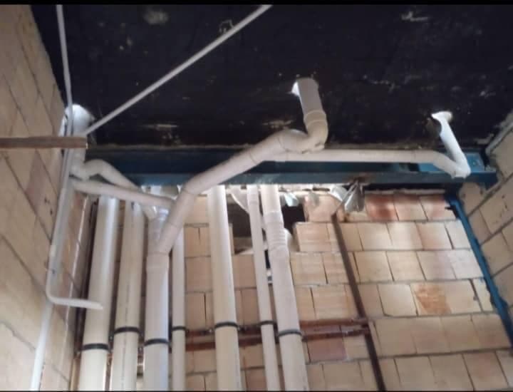 لوله کشی ساختمان غلامعلی زاده در شیروان