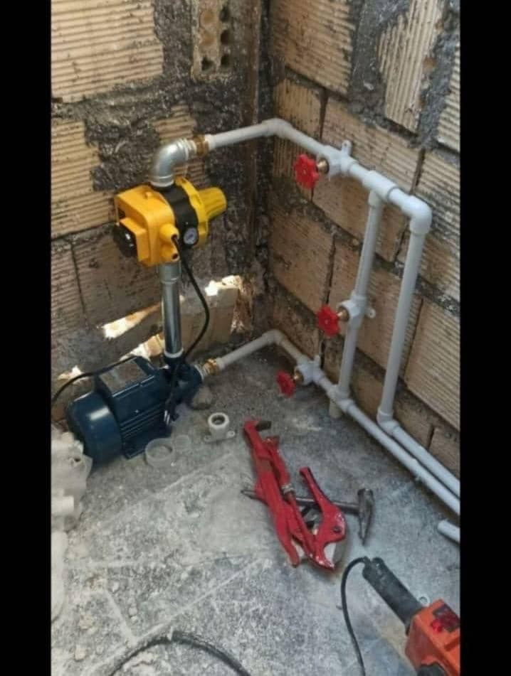 لوله کشی ساختمان غلامعلی زاده در شیروان