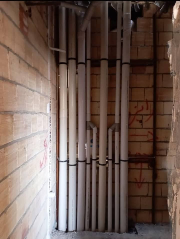 لوله کشی ساختمان غلامعلی زاده در شیروان