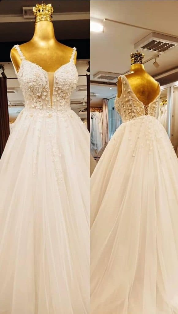 مزون لباس عروس رز سفید در شهرکرد