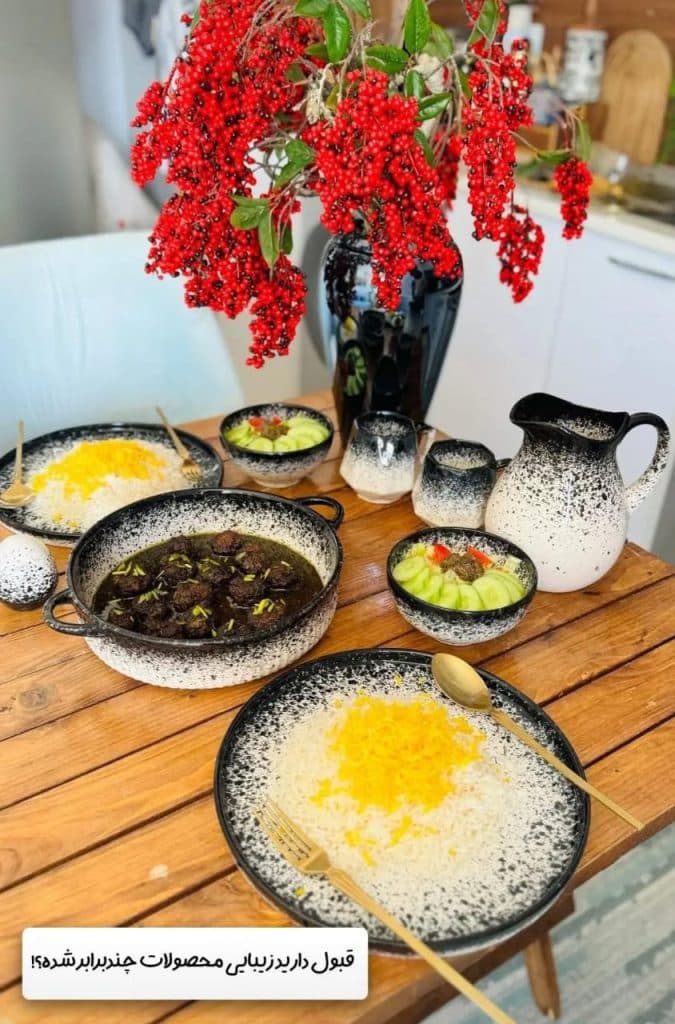 تولید و فروش ظروف سرامیکی آشپزخانه بانری لند در سهند