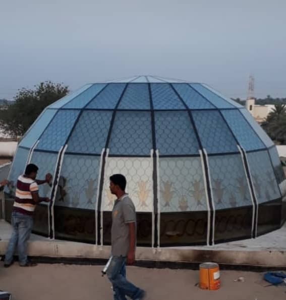 طراحی و اجرای نرده و جان پناه شیشه ای فرجی در شیراز