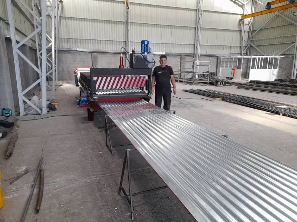 تولیدکننده ورق رنگی کرکره و ذوزنقه بوران پوشش آمل در سرخرود