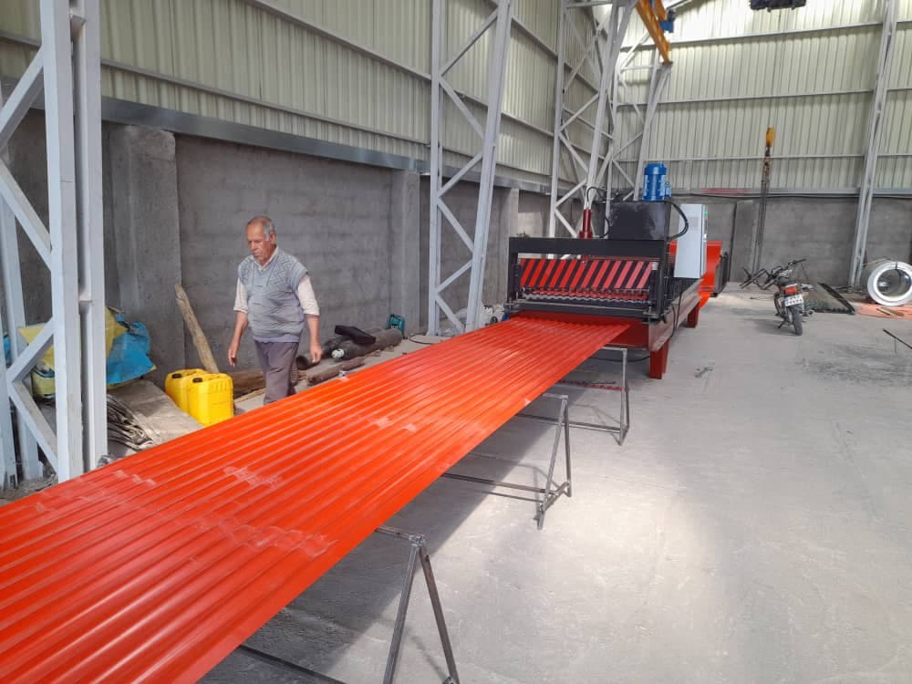 تولیدکننده ورق رنگی کرکره و ذوزنقه بوران پوشش آمل در سرخرود