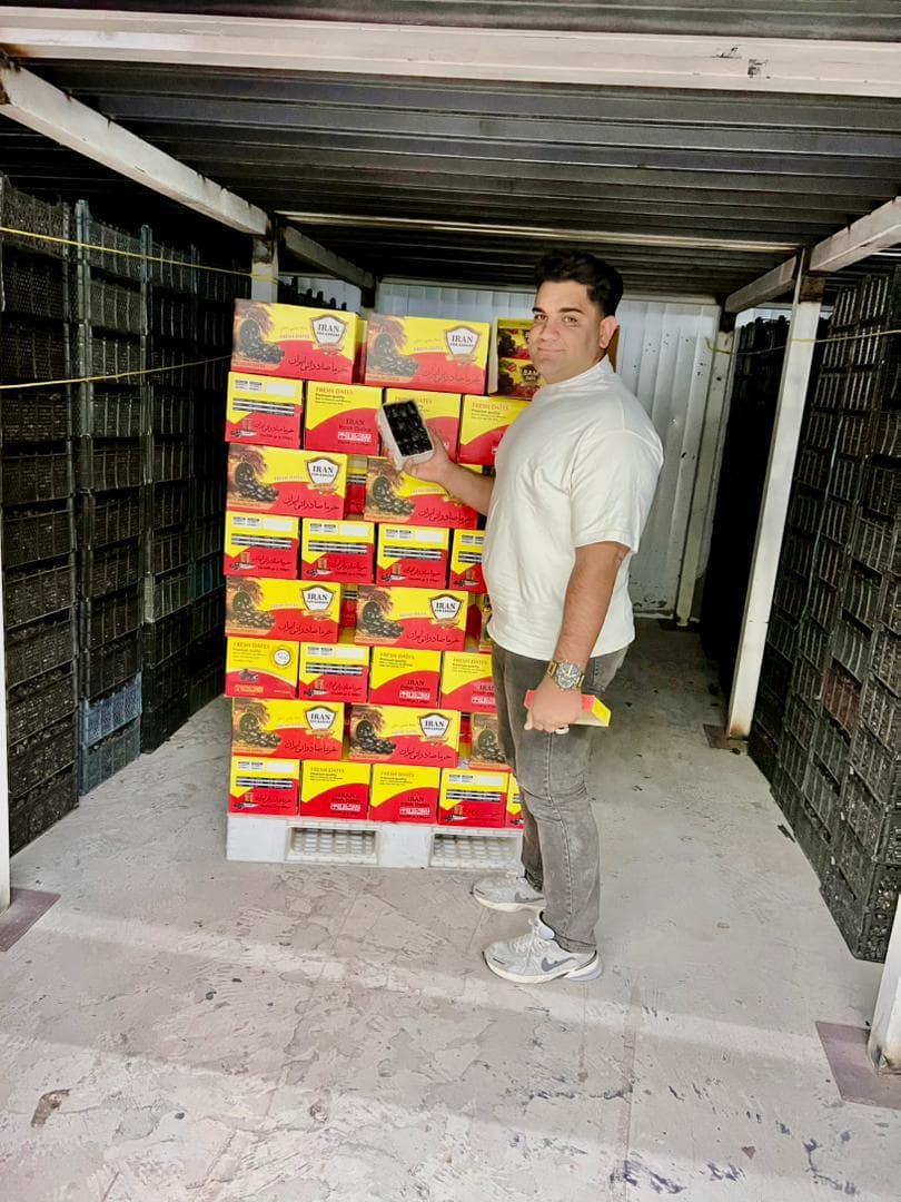 صادرات تولید و پخش عمده خرما مضافتی بم امینی در تهران