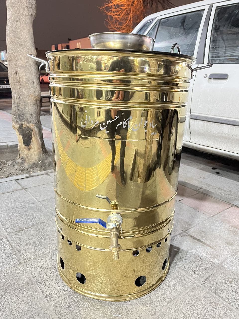 تولید و فروش سماور هیئتی بزرگ برقی صدرا استیل کار در رشت