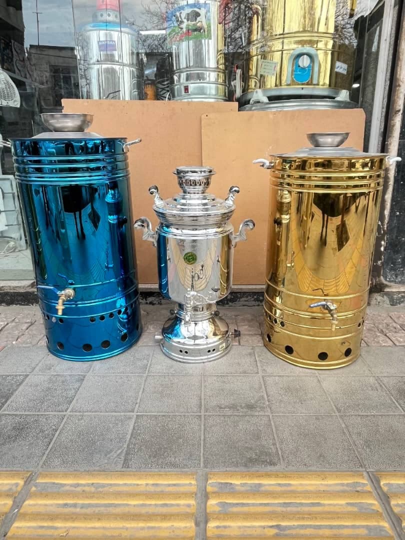 تولید و فروش سماور هیئتی بزرگ برقی صدرا استیل کار در رشت