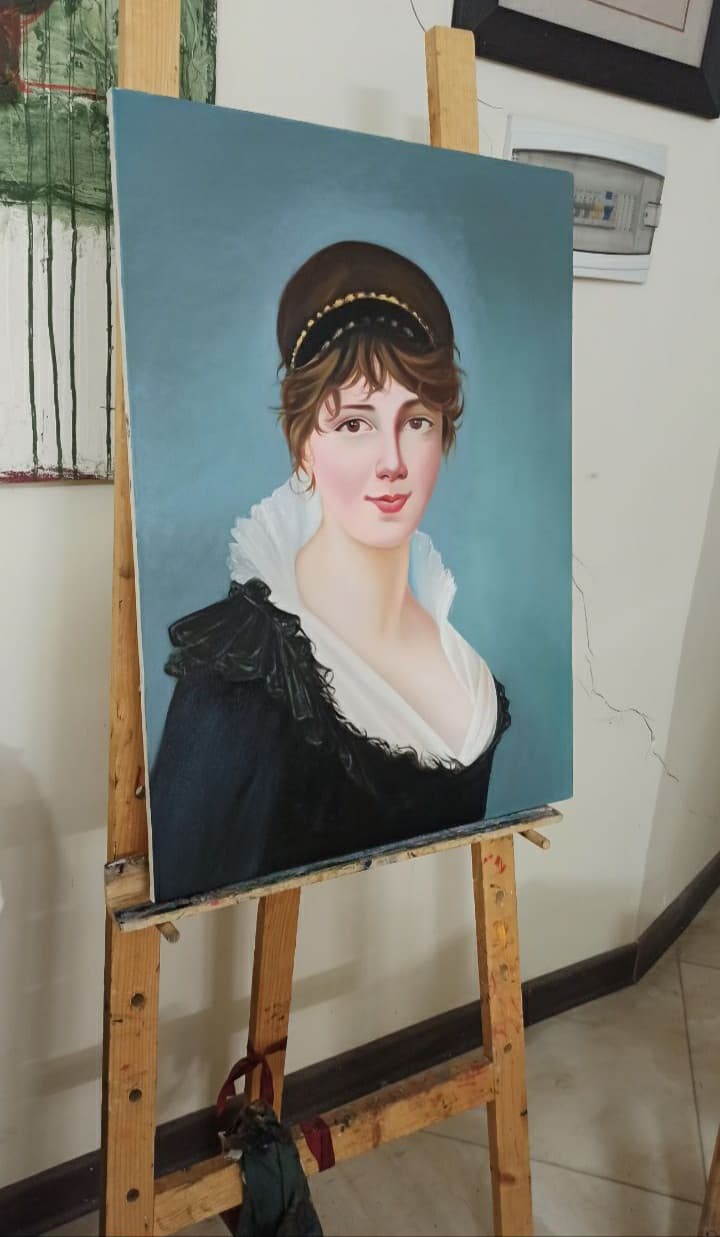 اجرا نقاشی رنگ روغن مهسا مطیعی در اصفهان