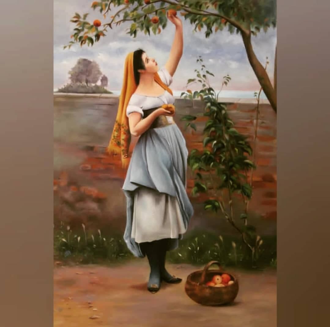 اجرا نقاشی رنگ روغن مهسا مطیعی در اصفهان