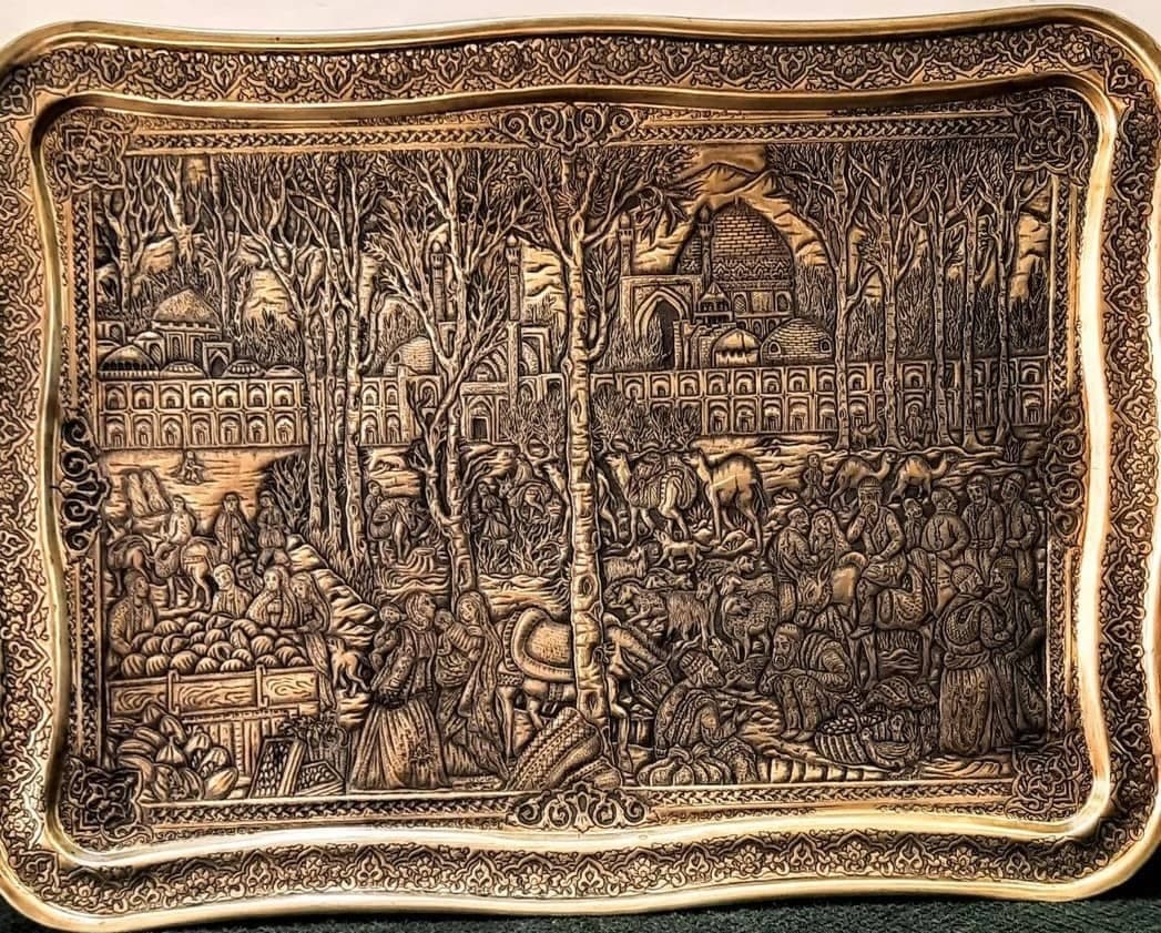 آموزش قلم زنی فلزات مقدماتی و پیشرفته در کارگاه نیل قلم اصفهان