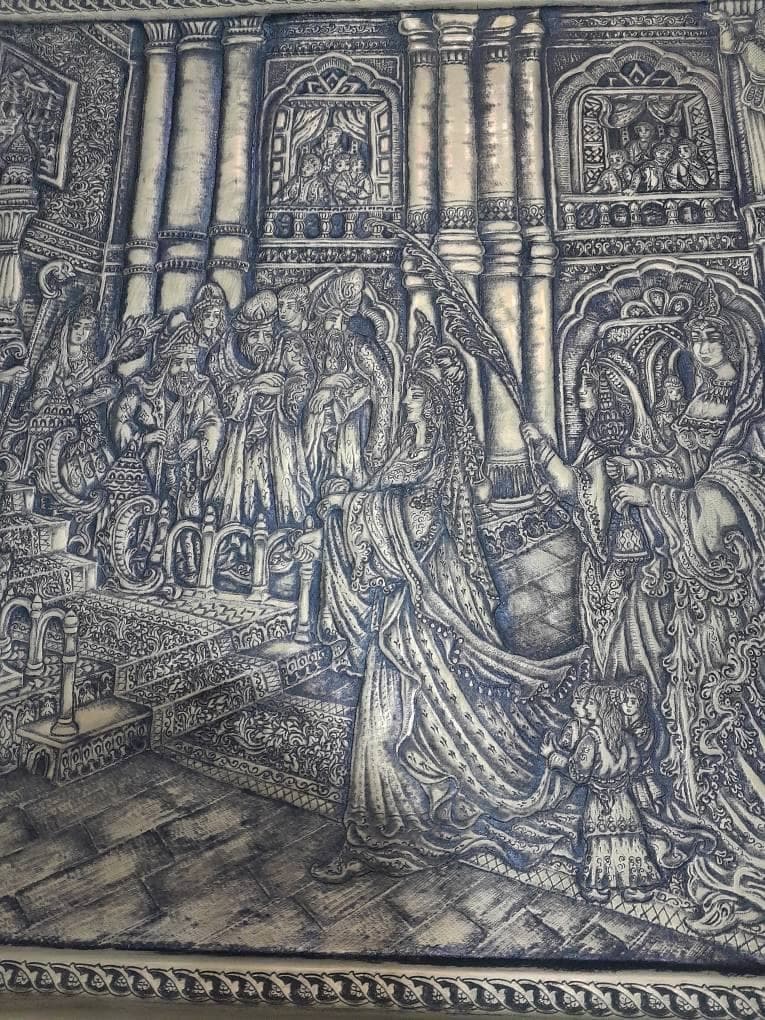 تولید و فروش صنایع دستی قلم زنی کارگاه نیل قلم در تهران