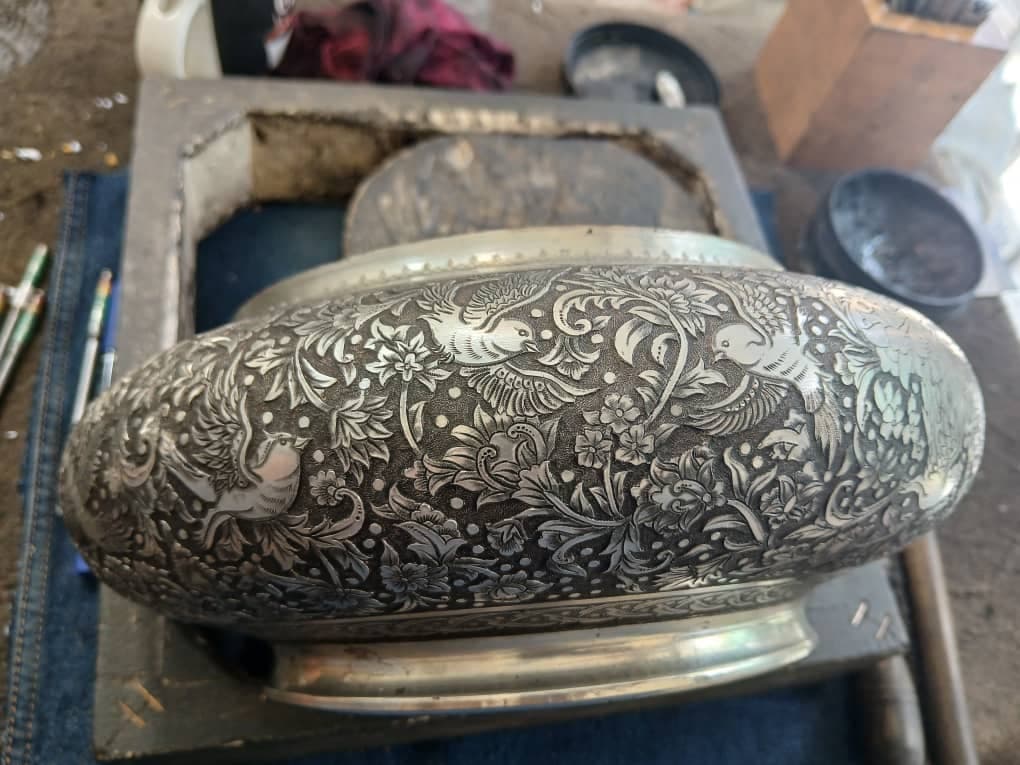 تولید و فروش صنایع دستی قلم زنی کارگاه نیل قلم در تهران